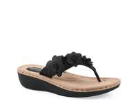 Cassilia Wedge Sandal Black view
