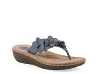 Cassilia Wedge Sandal Periwinkle view