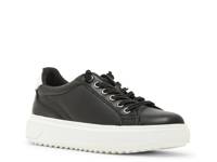 Greer Waterproof Platform Sneaker Black Leather view