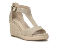 Cyleste Espadrille Wedge Sandal Tan/Gold Canvas view