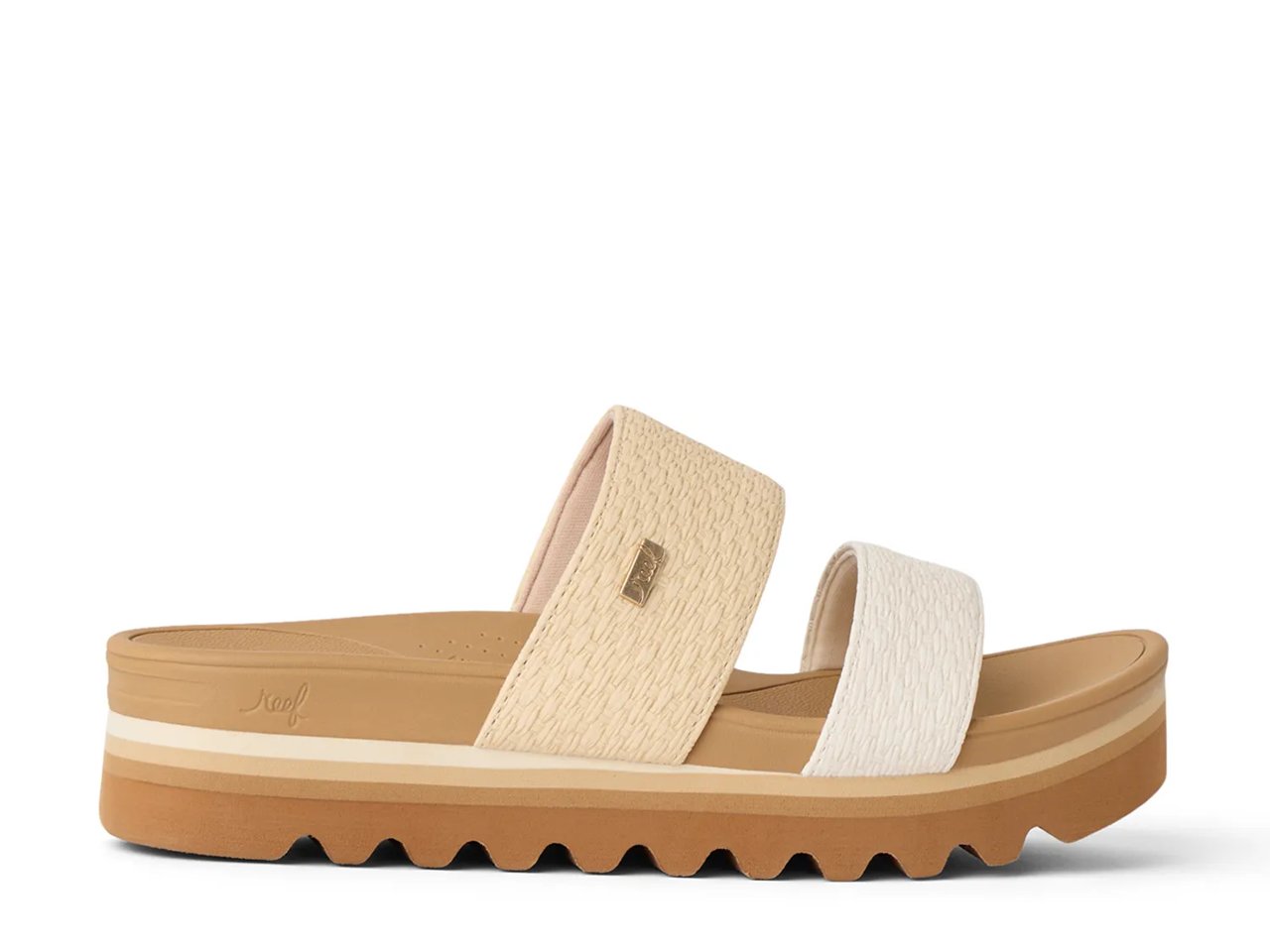 Banded Horizon Hi Platform Sandal
