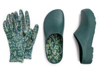 Garden Women's Clog & Glove Set Dark Green view