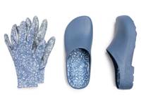 Garden Women's Clog & Glove Set Denim Blue view