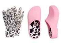 Garden Women's Clog & Glove Set Light Pink view