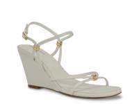 Deliney Wedge Sandal White view