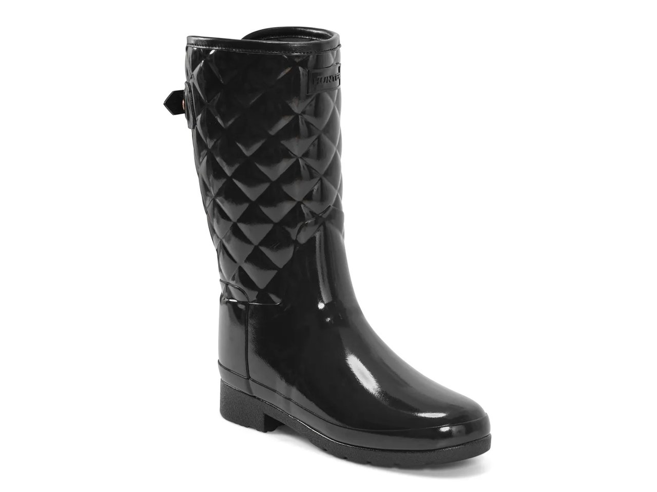 Adjustable Quilted Refined Slim Fit Short Rain Boot - Women's