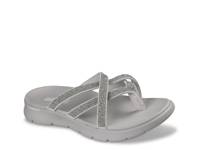 GO WALK Flex Starry Skies Sandal Light Grey view