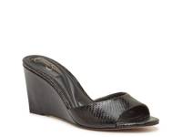 Bebiena Wedge Sandal Black Snake Print view