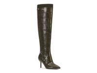 Meleis Boot Dark Green Croc Print view