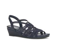 Vaeda Wedge Sandal Navy view