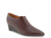 Wynda Wedge Bootie Wine Red Leather view
