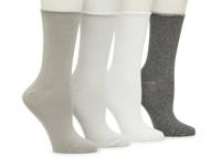 Buttersoft Women's Crew Socks - 4 Pack Grey view