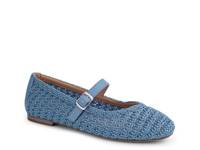 Serenity Mary Jane Flat Blue view
