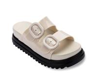 Cozy Platform Sandal Black/Beige view