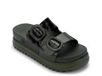 Cozy Jelly Platform Sandal Dark Green view