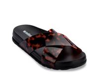 Cozy Cross Slide Sandal - Women's Black/Brown Tortoise view