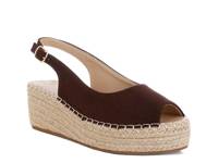 Georna Espadrille Wedge Sandal Dark Brown view