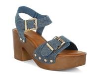 Vipasa Platform Sandal Blue view