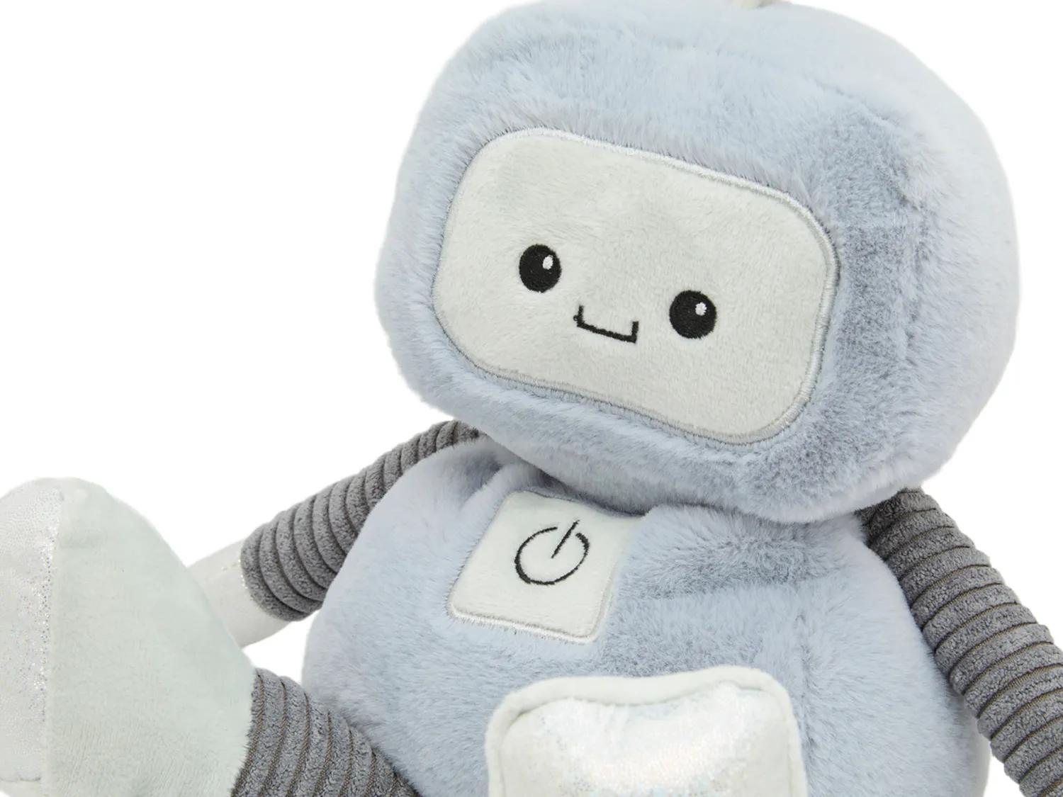 Silver Robot Warming Stuffed Toy