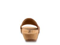 Beverly Wedge Sandal Luggage Brown view