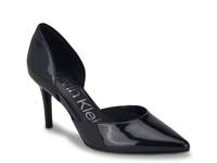 Gloria Pump Dark Blue Patent Synthetic view