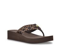 Meena Wedge Sandal Dark Brown view