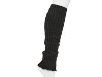 Rib Lettuce Leg Warmers Black view