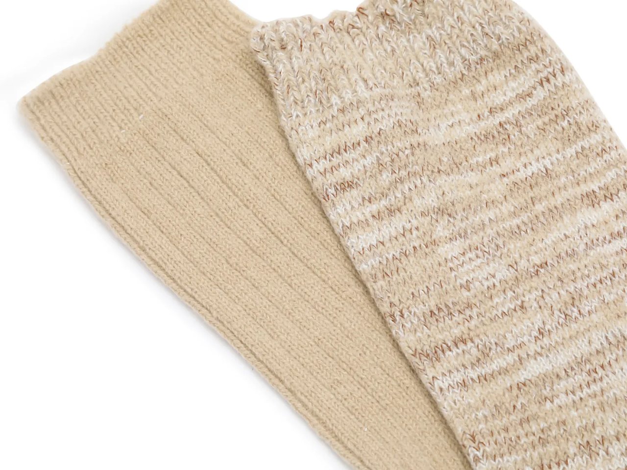 Marled Scalloped Women's Crew Socks - 2 Pack
