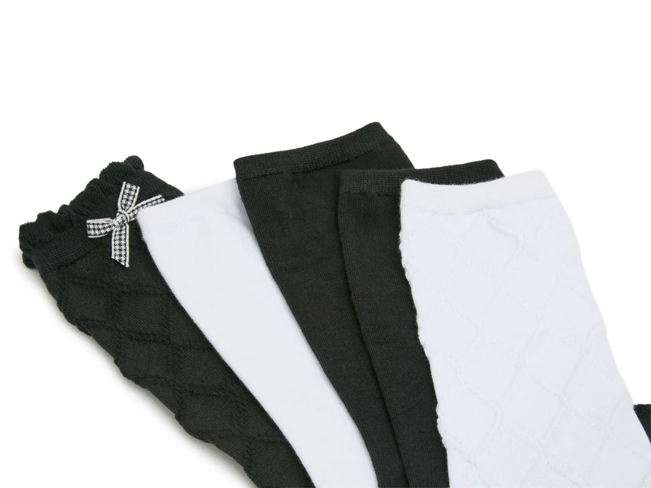 Plaid & Solid Women's Crew Socks - 5 Pack