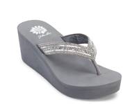 Edan Wedge Sandal Grey view