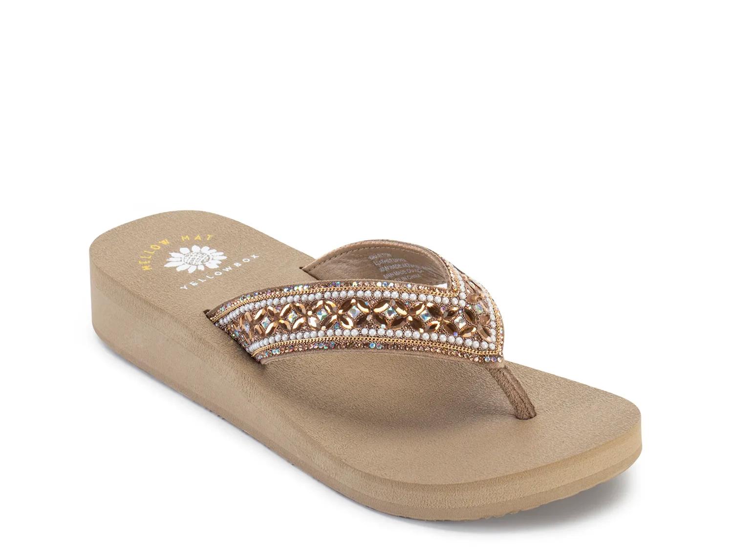 Yellow Box Charlton Wedge Sandal | Women's | Taupe | Size 7.5 | Sandals