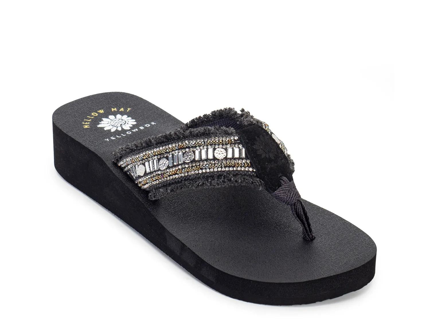 Yellow Box Caileen Wedge Sandal - Free Shipping | DSW
