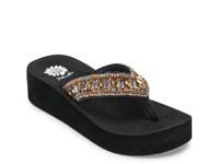 Raziq Wedge Sandal Brown/Multicolor view