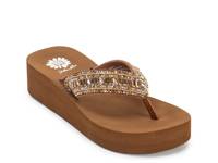 Raziq Wedge Sandal Tan/Multicolor view