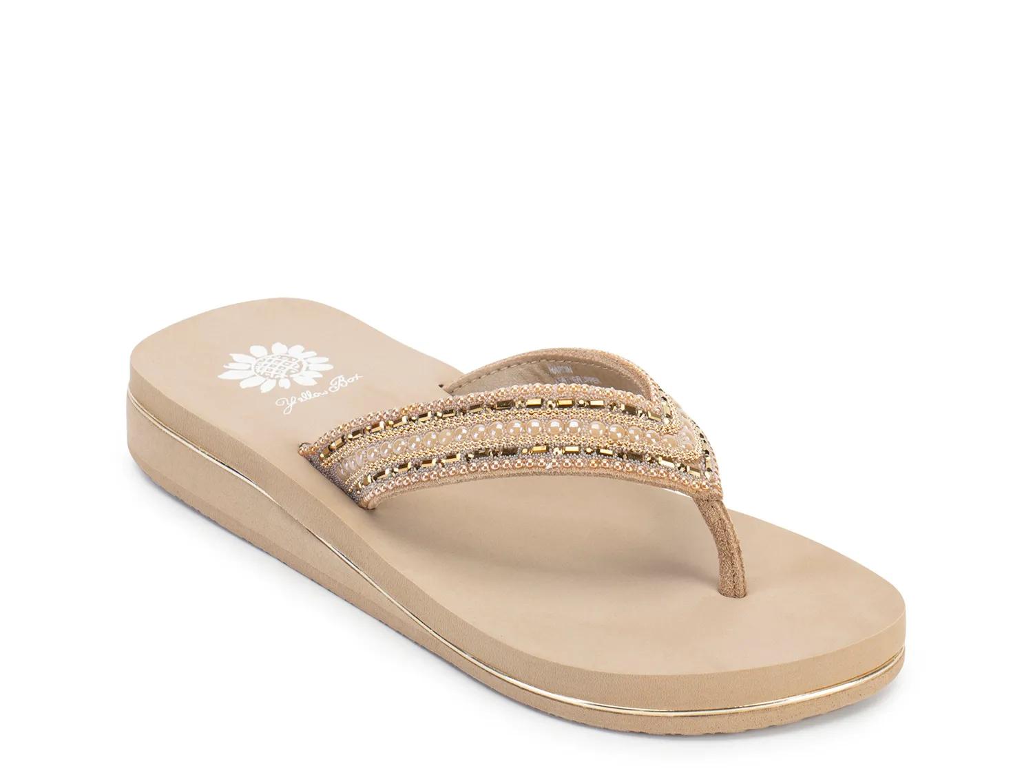 Yellow Box Hardin Wedge Sandal | Women's | Taupe | Size 7.5 | Sandals