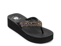 Pacific Wedge Sandal Black/Gold view