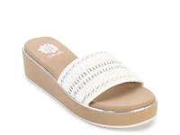 Guida Wedge Sandal White view