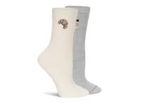 Velvet Cozy Women's Crew Socks - 2 Pack Taupe view