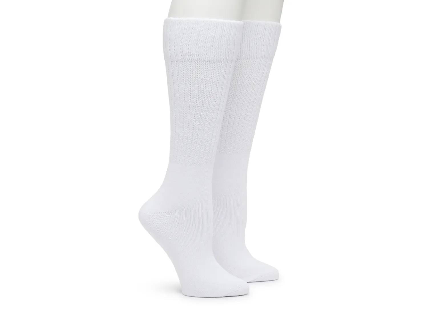Cotton Rib Women's Slouch Crew Socks - 2 Pack