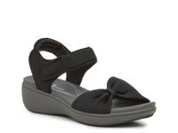 Cloudsteppers Breezerae Sara Wedge Sandal Black view