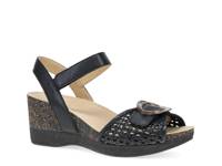 Stella Wedge Sandal Black view