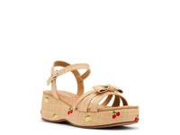 Magenta Wedge Sandal - Kids' Natural Beige view