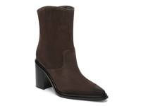 Laken Western Bootie Dark Brown Suede view