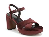 Ericka Platform Sandal - Women's Wine Red Velvet view