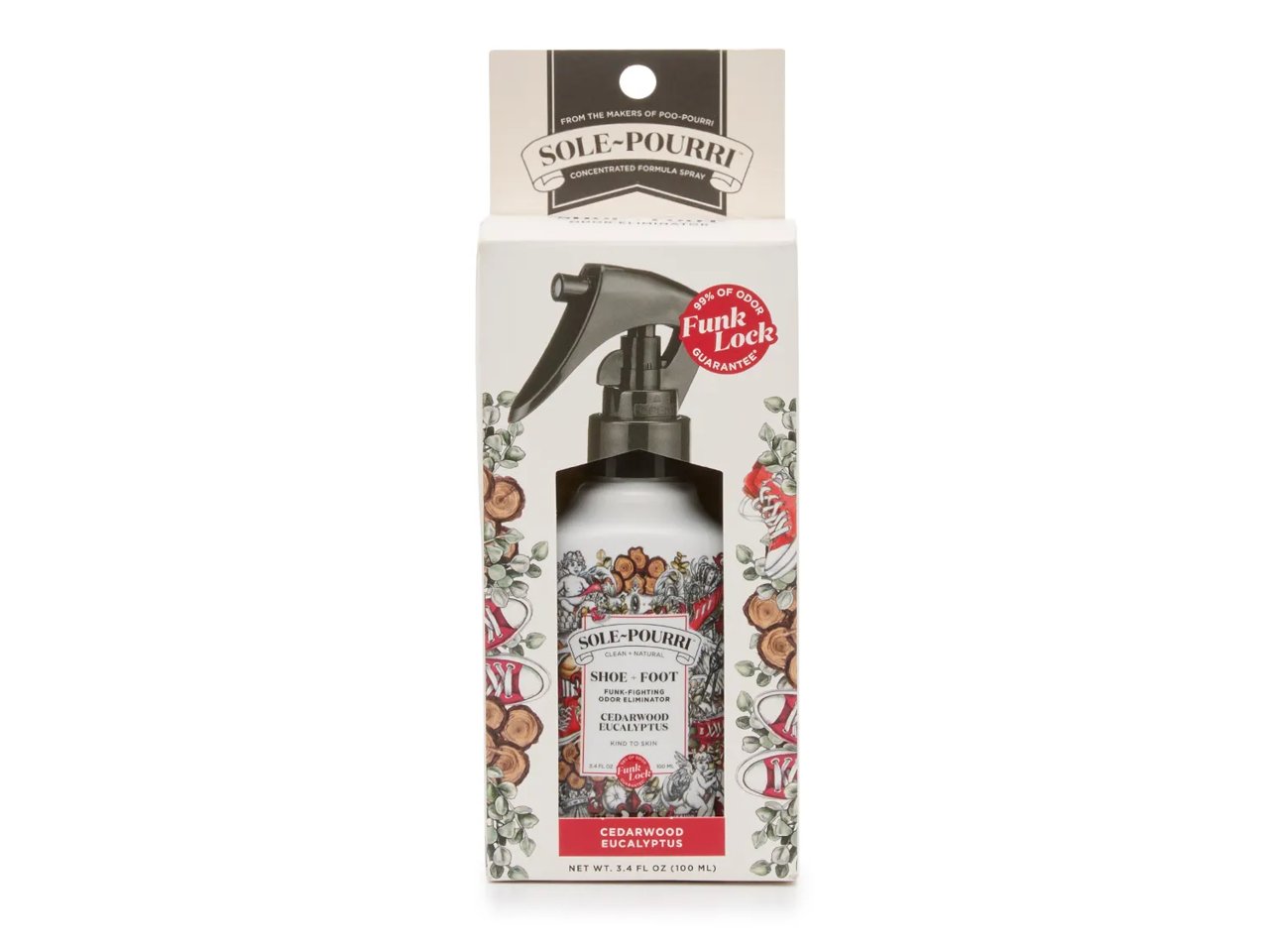 Sole-Pourri Cedarwood & Eucalyptus Shoe & Foot Spray