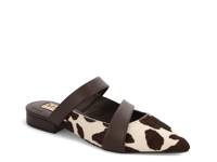 Abie Mule Brown Cow Print Calf Hair Leather view