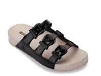 Cozy Stripes Sandal Light Taupe/Black view