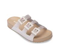 Cozy Stripes Sandal Beige/White view