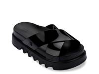 Cozy Cross Platform Sandal Black view