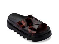 Cozy Cross Platform Sandal Black Tortoise Shell view